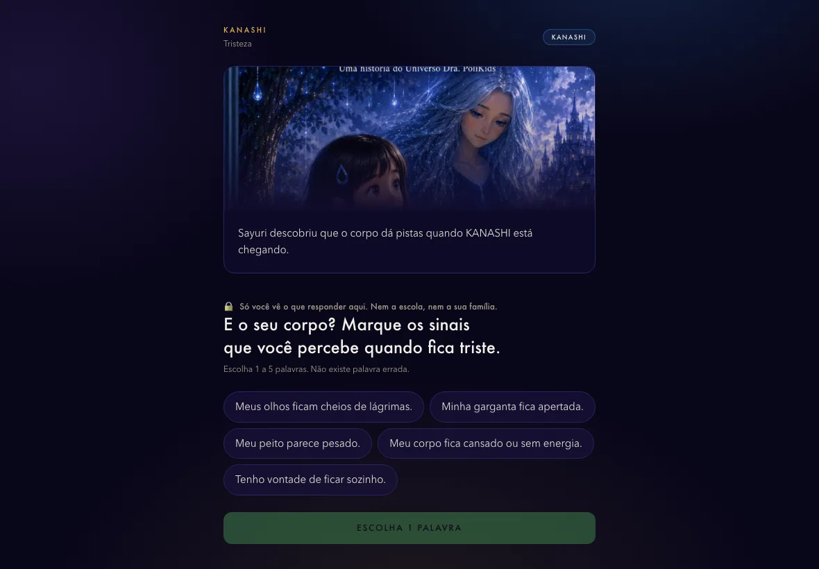 Tela real: Faça as atividades